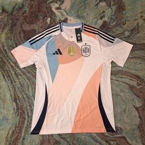 $100 Spain RFEF 25/26 Away Jersey Mens Large NWT JF2648